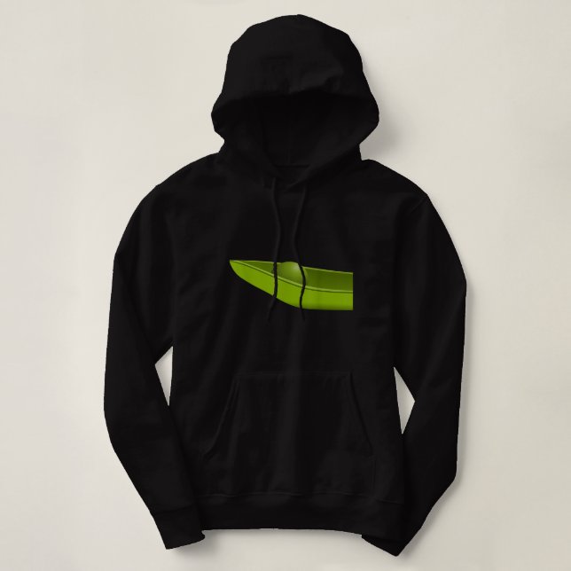 Zwei Erbsen in einem Pod Matching Paare Kostüm Hal Hoodie (Design vorne)