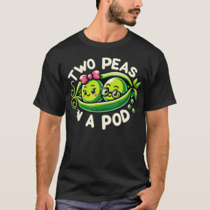 Zwei Erbsen In Einer Schote Lustiges Gemüse Liebha T-Shirt