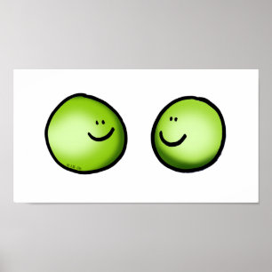 Zwei Erbsen in Liebe Poster