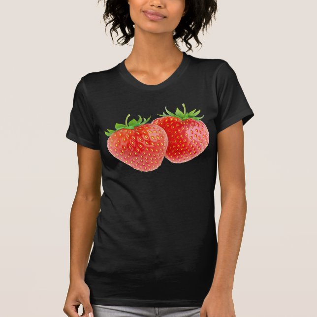 Zwei Erdbeeren T-Shirt (Vorderseite)