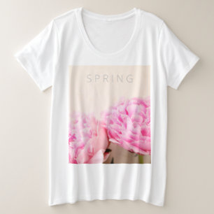 Zwei Erdnüsse rosa Große Größe T-Shirt