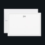 Zwei Erstklassiges Schwarzes Paar-Stationery Dankeskarte<br><div class="desc">Sie können es anpassen.</div>