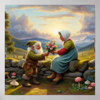 Zwei erwachsene Munchkin-Figuren mit Vintagem Char