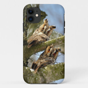 Zwei Eulen im Wald, Vögel, Wildtiere Case-Mate i iPhone Hülle