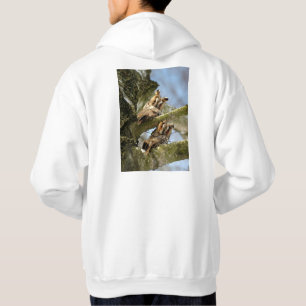 Zwei Eulen im Wald, Vögel, Wildtiere Hoodie
