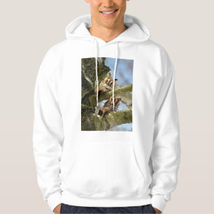 Zwei Eulen im Wald, Vögel, Wildtiere Hoodie