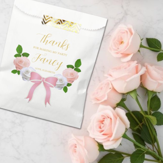 Zwei Extravagante Bow Floral Geburtstag Geschenktütchen (Von Creator hochgeladen)