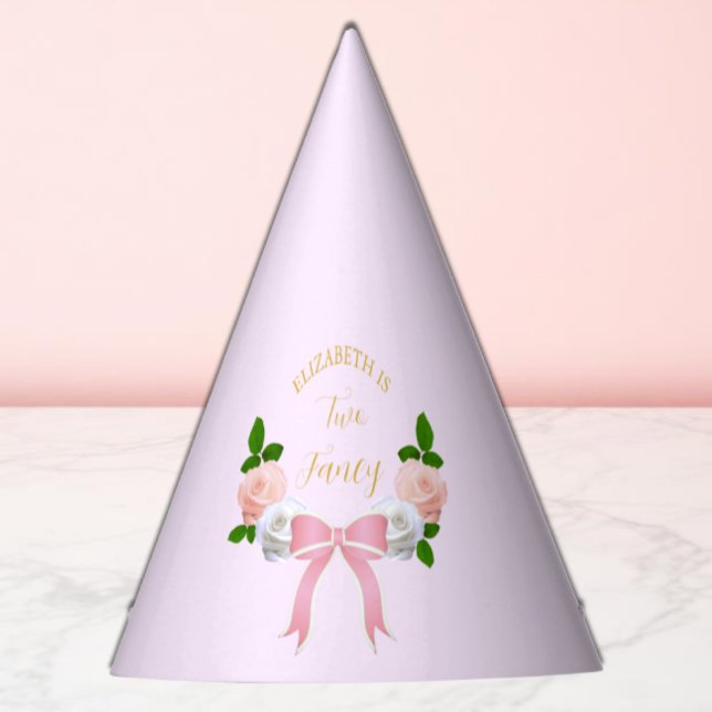 Zwei Extravagante Bow Floral Geburtstag Partyhütchen (Von Creator hochgeladen)