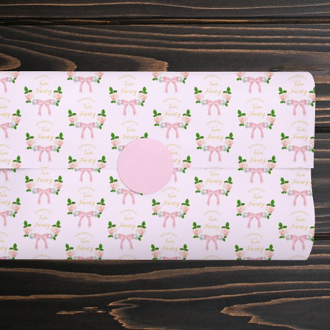 Zwei Extravagante Bow Floral Geburtstag Seidenpapier (Von Creator hochgeladen)