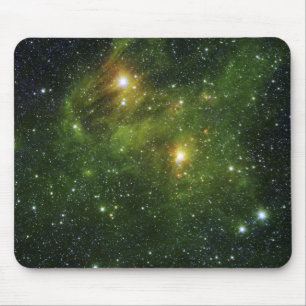 Zwei extrem helle Sterne Mousepad
