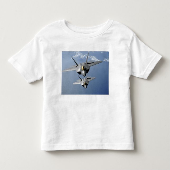 Zwei F-22-Raptoren fliegen über den Pazifik Kleinkind T-shirt (Vorderseite)