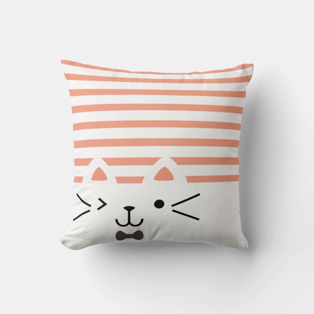 Zwei Faced Kitty Kissen (Vorderseite)