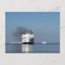 Zwei Fähren in Griechenland Postkarte