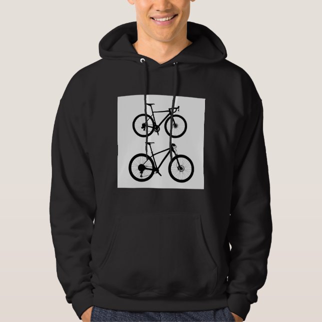 Zwei Fahrräder Hoodie (Vorderseite)