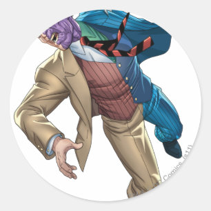 Zwei Fallstricke Runder Aufkleber