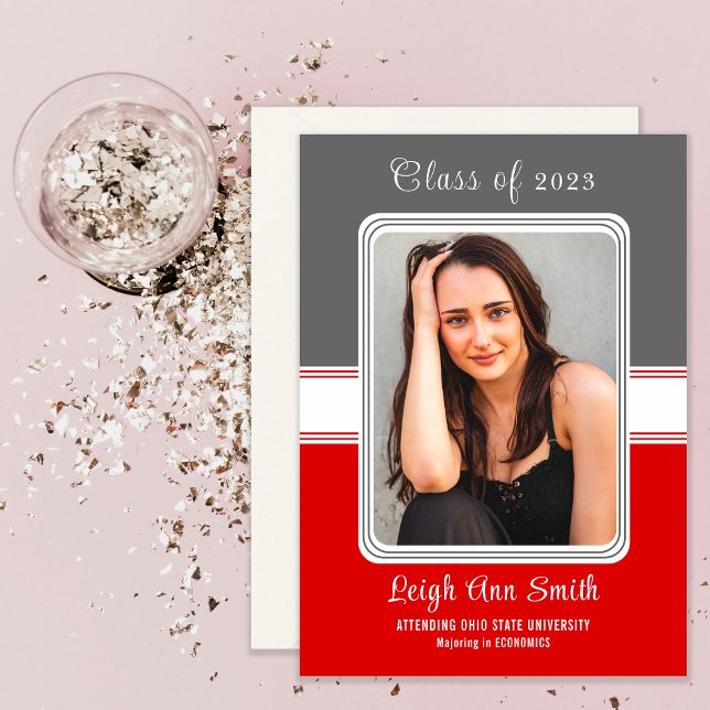 ZWEI FARBEN CUSTOM FOTO Abschluss Ankündigung (Von Creator hochgeladen)