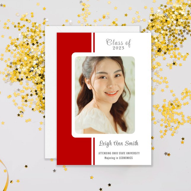 ZWEI FARBEN CUSTOM FOTO Abschluss Ankündigung (Von Creator hochgeladen)