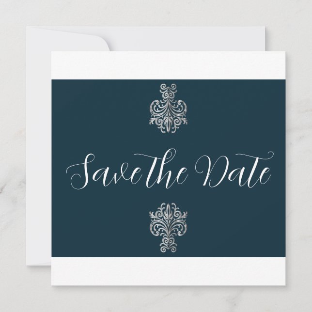 Zwei Farben Save The Date (Vorderseite)