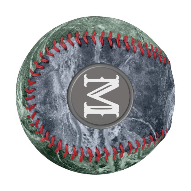 Zwei farbige Marmor-Monogramm - Wählen Sie Ihre Fa Baseball (Vorderseite Links)
