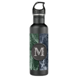 Zwei farbige Marmor-Monogramm - Wählen Sie Ihre Fa Edelstahlflasche