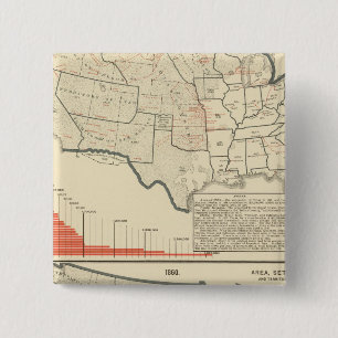 Zwei farblithographische Karten der Vereinigten St Button