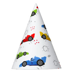 Zwei Fast 2. Geburtstag Kinder Racing Cars Name Ge Partyhütchen