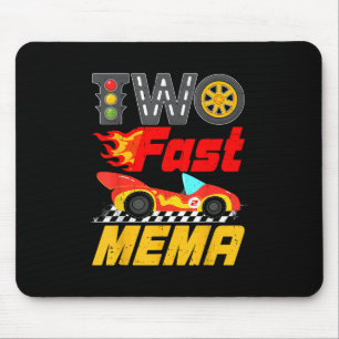 Zwei Fast Mema Pit Crew Racing Car Family Geburtst Mousepad