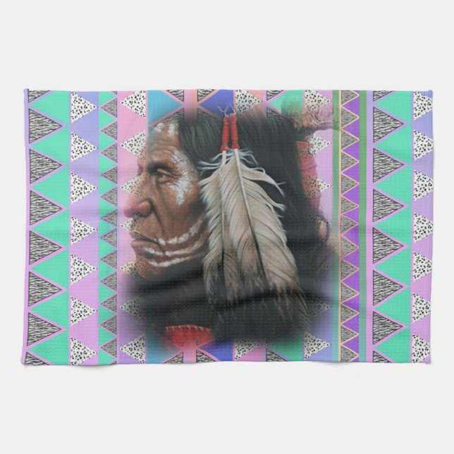 Zwei Feathers Geschirrtuch (Horizontal)