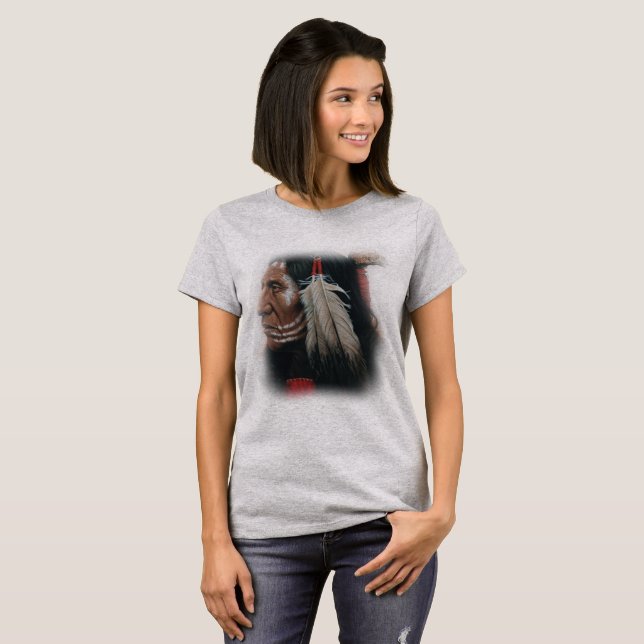 Zwei Federn T-Shirt (Vorne ganz)
