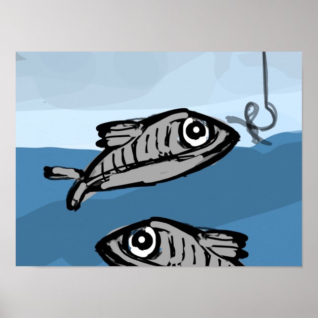 Zwei Fische Poster (Vorne)