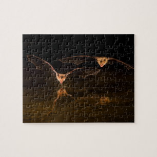 Zwei Fledermäuse fliegen über Wasser, Arizona Puzzle