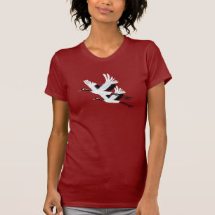 Zwei fliegende Kräne T-Shirt