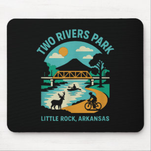 Zwei Flüsse Park in Little Rock, Arkansas, Bridge Mousepad
