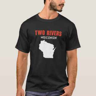 Zwei Flüsse USA Staat Amerika Reisen Montanan Hele T-Shirt