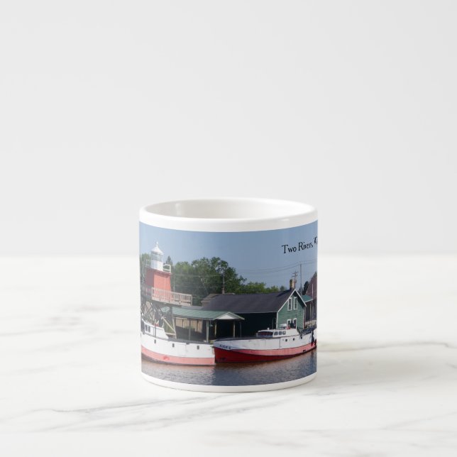 Zwei Flüsse, Wisconsin Espresso oder Jumbo Tasse (Vorderseite)