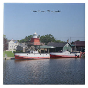 Zwei Flüsse, Wisconsin-Fliesen Fliese