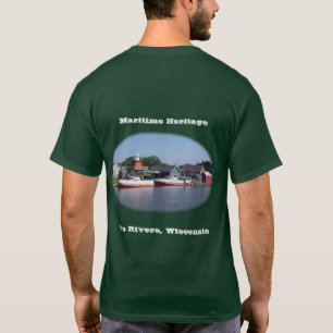 Zwei Flüsse Wisconsin Shirt dunkel