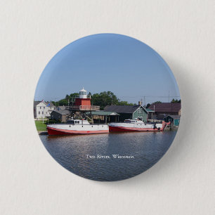 Zwei Flüsse, Wisconsin-Taste Button
