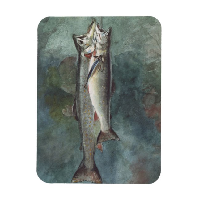 Zwei Forellen Magnet (Vertikal)