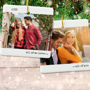 Zwei Foto Alle von mir Lieben Sie alle Minimalisti Keramikornament