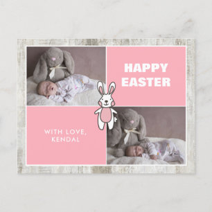 Zwei Foto Collage Osterpostkarte Postkarte