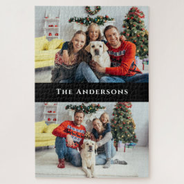 Zwei-Foto Collage-Puzzle der Familie Puzzle