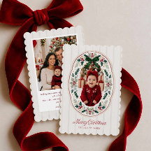 Zwei-Foto-Frohe-Weihnachten-Familienkarte