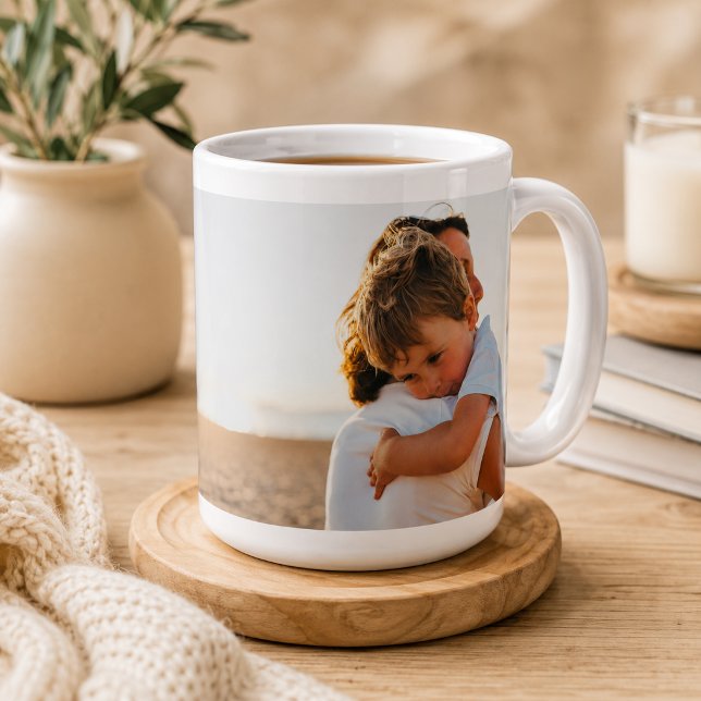 Zwei-Foto-Minimalist   Jumbo-Tasse (Von Creator hochgeladen)