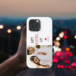 Zwei Fotos   Happy Valentines Day   Couple Gift Case-Mate iPhone Hülle