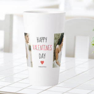 Zwei Fotos   Happy Valentines Day   Couple Gift Milchtasse
