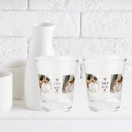 Zwei Fotos | Happy Valentines Day | Romantisches Z Schnapsglas