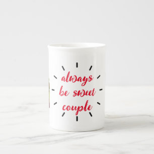 zwei Fotos Liebe bei First Lächelvalentine Prozellantasse