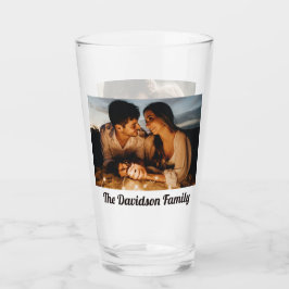 Zwei Fotos Personalisiertes 16oz Pint Glas