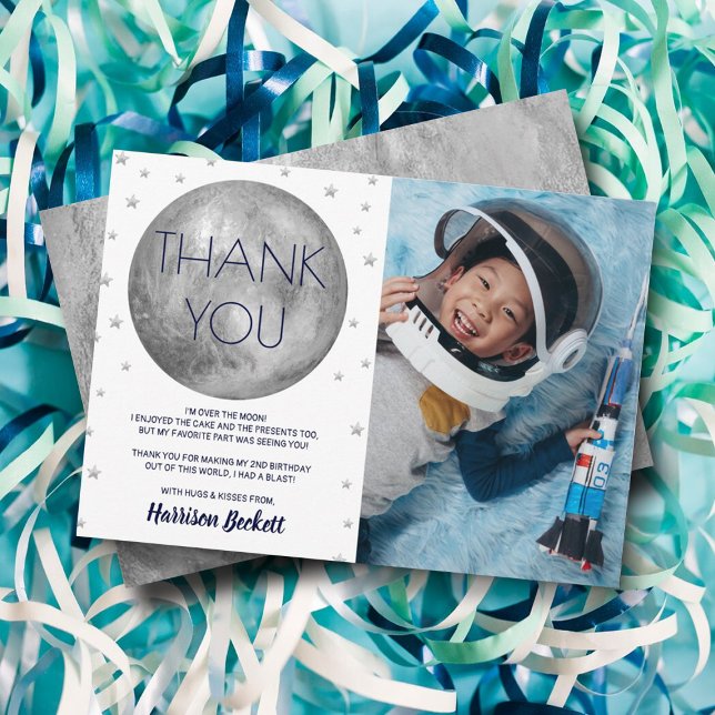 Zwei Fotos zum 2. Geburtstag Dankeskarte (Von Creator hochgeladen)